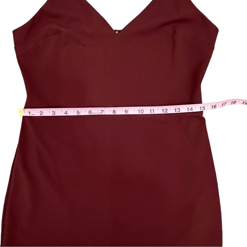 Express Maroon Cocktail Dress. Women’s size Medium - Picture 5 of 8